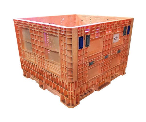 New Orbis 45" x 48" x 34" All Orange HDRNV Bulk Container