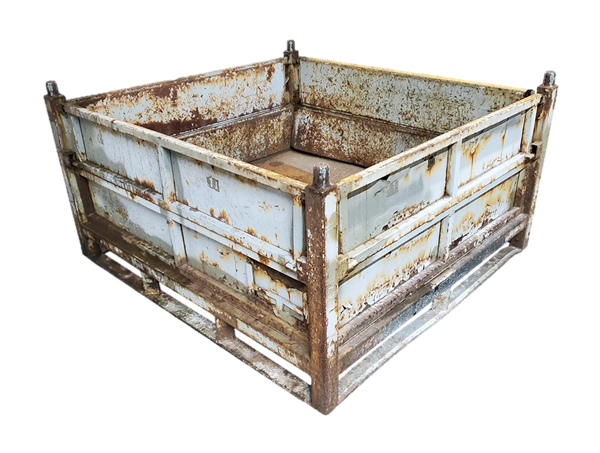 Used HPJ Industries 48" x 45" x 25" Steel Tub  - 4 Drop Doors