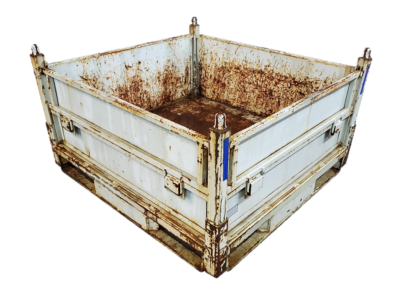 Used HPJ Industries 48" x 45" x 27" Steel Tub  - 2 Drop Doors, One on Each Side