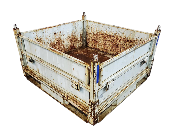 Used HPJ Industries 48" x 45" x 27" Steel Tub  - 2 Drop Doors, One on Each Side