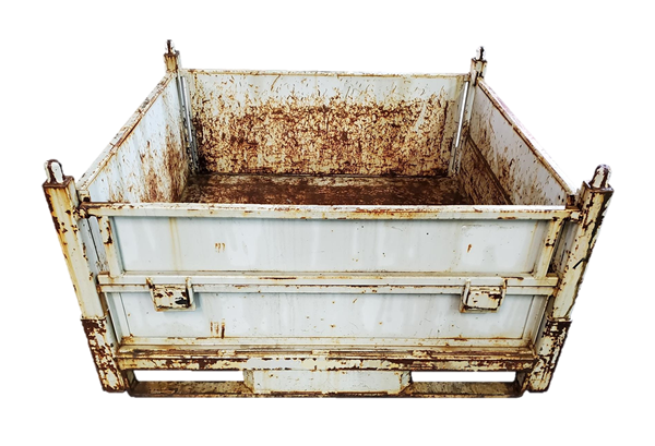 Used HPJ Industries 48" x 45" x 27" Steel Tub  - 2 Drop Doors, One on Each Side - Image 3