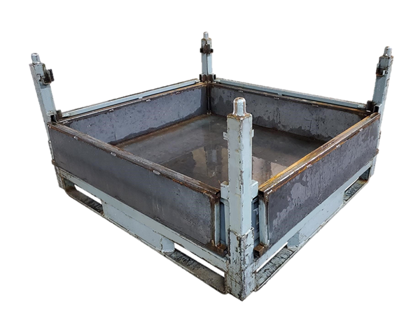Used HPJ Industries 48" x 45" x 27" Steel Tub  - 4 Drop Doors - Image 2