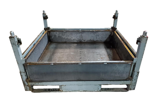 Used HPJ Industries 48" x 45" x 27" Steel Tub  - 4 Drop Doors - Image 3