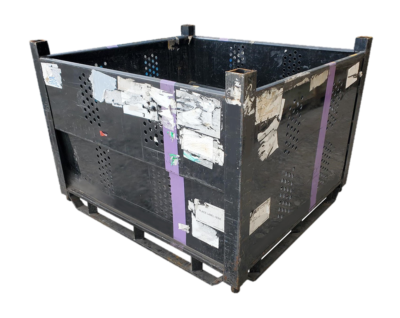 Used HPJ Industries 53" x 48" x 38" Steel Tub - 2 Drop Doors 53" Sides