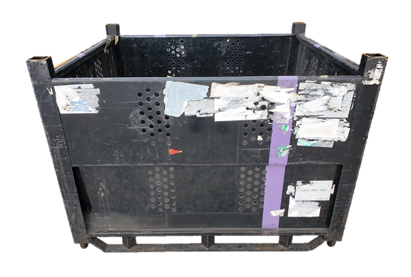 Used HPJ Industries 53" x 48" x 38" Steel Tub 53" Side - 2 Drop Doors - Image 3