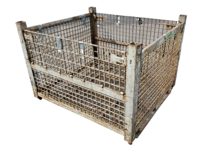 Used HPJ Industries 53" x 48" x 38" Wire Basket 53" Side - 2 Drop Doors