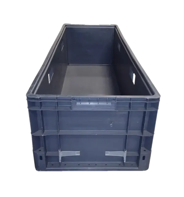 Used HPJ Industries  48" x 15" x 11" Gray Hand Tote Smooth Bottom With Handholds - Image 5