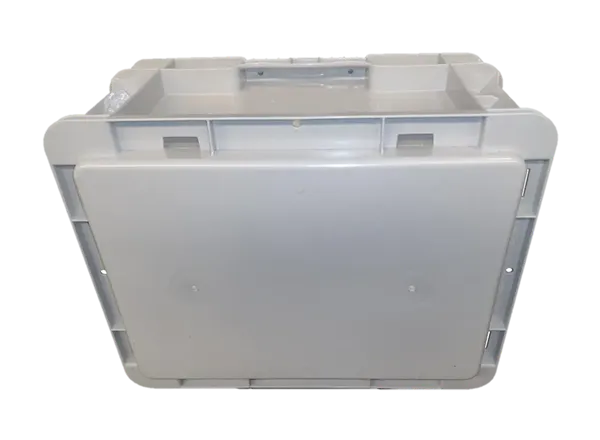 New Orbis 15" x 12" x 7" Gray Hand Tote Smooth Bottom - Image 2