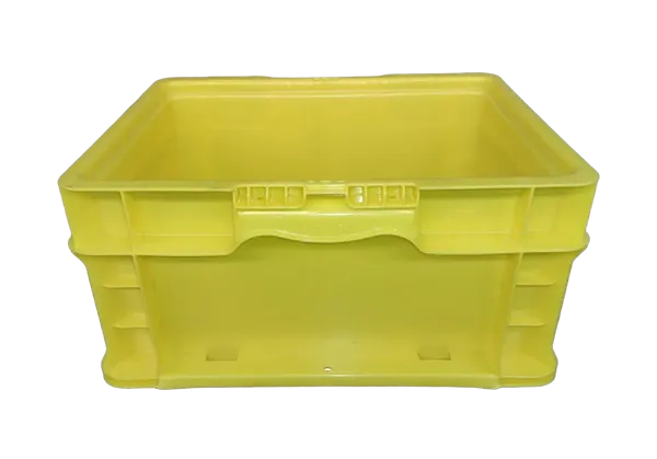 New Orbis 15" x 12" x 7" Yellow Hand Tote Smooth Bottom - Image 3