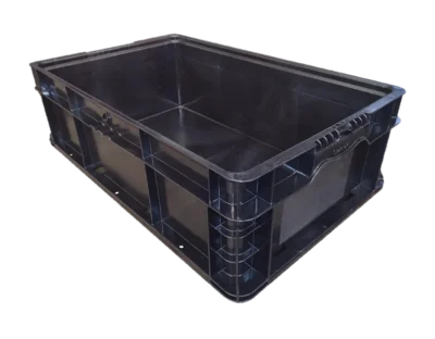 New Orbis 24" x 15" x 7" Black Hand Tote Reinforced Bottom