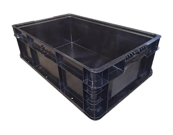 New Orbis  24" x 15" x 7" Black Hand Tote Smooth Bottom