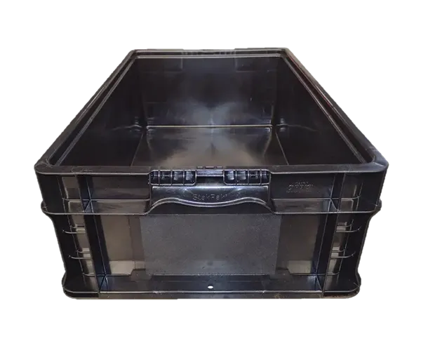 New Orbis  24" x 15" x 7" Black Hand Tote Smooth Bottom - Image 4