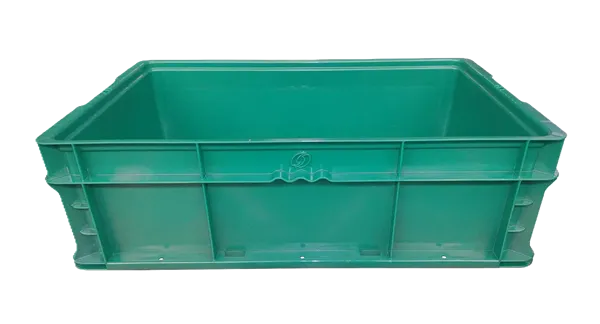 New Orbis Industries  24" x 15" x 7" Green Hand Tote Reinforced Bottom - Image 3