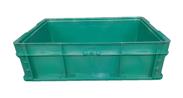New HPJ Industries  24" x 15" x 7" Green Hand Tote Smooth Bottom - Image 3