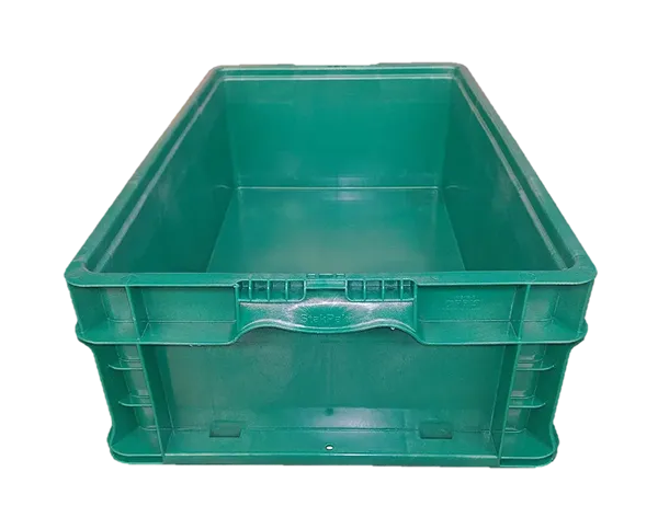 New HPJ Industries  24" x 15" x 7" Green Hand Tote Smooth Bottom - Image 4
