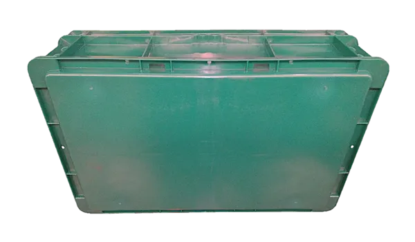 New HPJ Industries  24" x 15" x 7" Green Hand Tote Smooth Bottom - Image 2