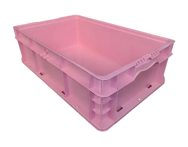 New Orbis Industries  24" x 15" x 7" Pink Hand Tote Reinforced Bottom