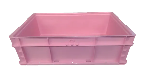 New Orbis Industries  24" x 15" x 7" Pink Hand Tote Reinforced Bottom - Image 3