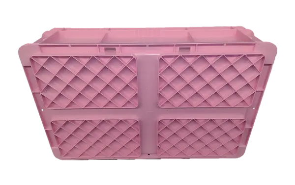 New Orbis Industries  24" x 15" x 7" Pink Hand Tote Reinforced Bottom - Image 2