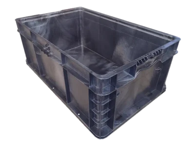 New Orbis 24" x 15" x 9" Black Hand Tote Reinforced Bottom