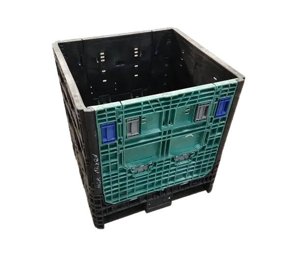 Reconditioned HPJ Industries 30" x 32" x 34" Mixed Color All Good Runner Bulk Container