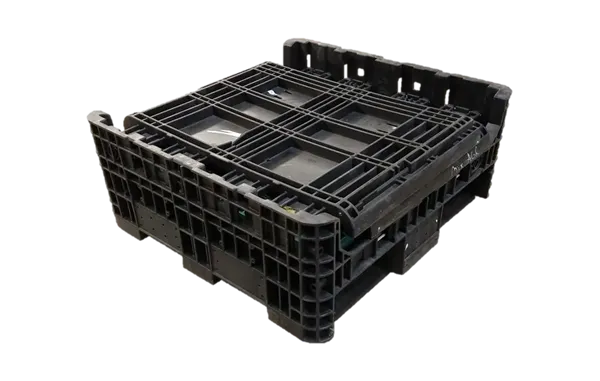 Reconditioned HPJ Industries 30" x 32" x 34" Mixed Color All Good Runner Bulk Container - Image 6