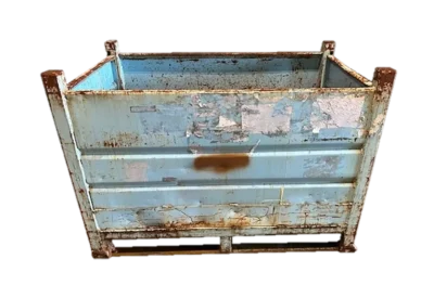 Used HPJ Industries 43.5" x 27.5" x 30" Steel Tub - 2 Drop Doors 27.5" Sides