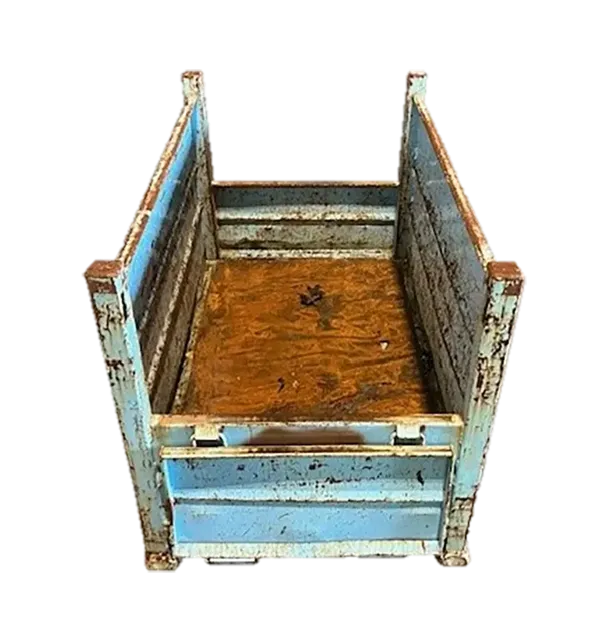 Used HPJ Industries 43.5" x 27.5" x 30" Steel Tub on 27.5 Side - 2 Drop Doors - Image 2