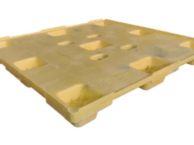 New Yellow Orbis 45" x 48" x 5" SF 9 Leg Pallet