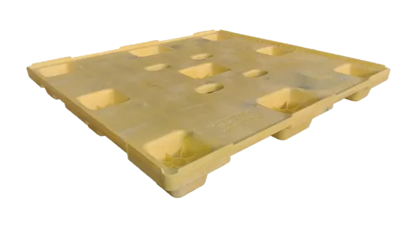 New Yellow Orbis 45" x 48" x 5" SF 9 Leg Pallet