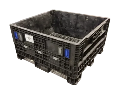 Reconditioned HPJ Industries HDR/HDRNV 45" x 48" x 25" All Black All Good Original Runner Bulk Container