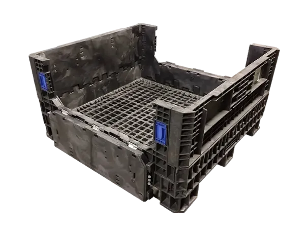 Reconditioned HPJ Industries 45" x 48" x 25" All Black All Good Original Runner HDR/HDRNV Bulk Container - Image 6