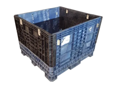 Reconditioned HPJ Industries 45" x 48" x 34" Mixed Color Bulk Container - 2 Drop Doors 45" Side