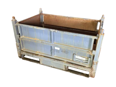 Used HPJ Industries 48" x 30" x 27" Steel Tub - 4 Drop Doors