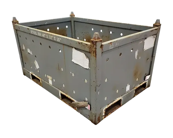 Used HPJ Industries 48" x 32" x 26" Steel Tub No Drop Doors