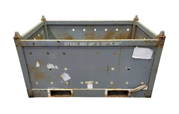 Used HPJ Industries 48" x 32" x 26" Steel Tub No Drop Doors - Image 3