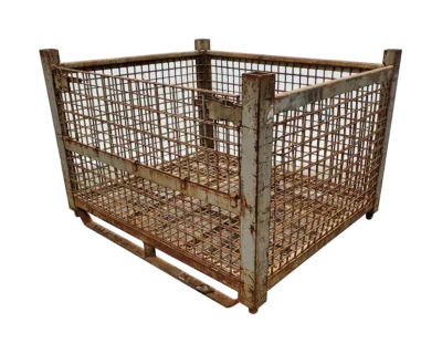 Used HPJ Industries 54" x 44" x 38" Wire Basket - 1 Drop Door