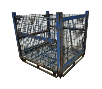 Used HPJ Industries 54" x 48" x 48" Wire Basket - 3 Drop Doors