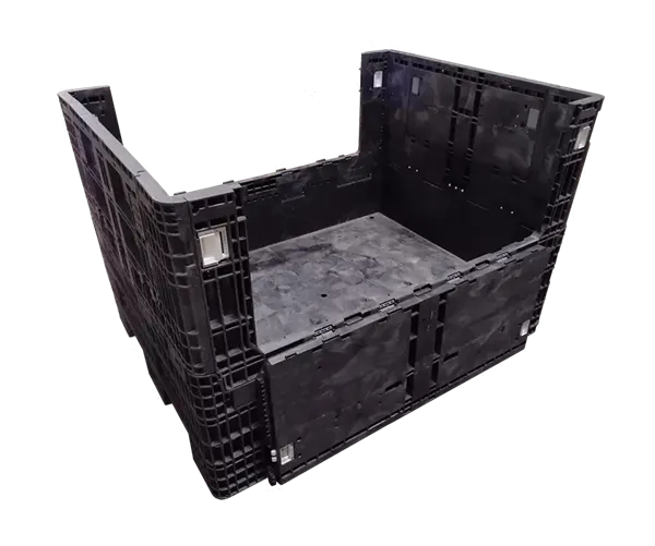 64" x 48" x 42" Reconditioned All Black All Good Runner Bulk Container - 2 Doors - Image 4