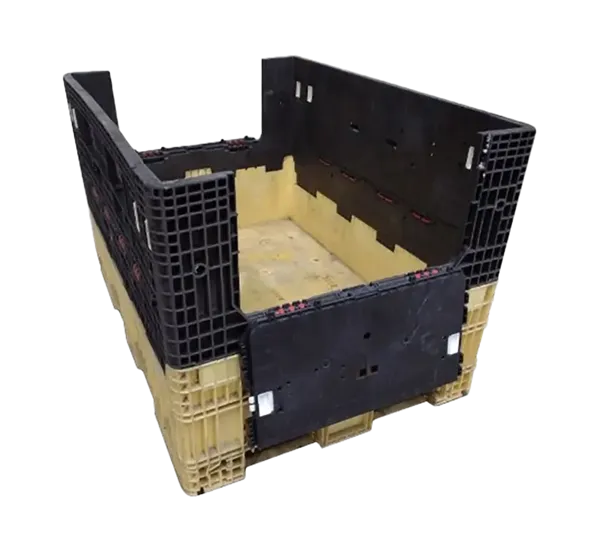64" x 48" x 42" Reconditioned Mixed Color All Good Runner Bulk Container - 2 Doors - Image 4