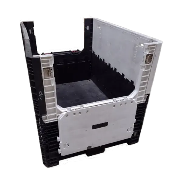 64" x 48" x 50" Reconditioned Ropak Mixed Color All Good Runner Bulk Container - 2 Doors, 48" Side - Image 3