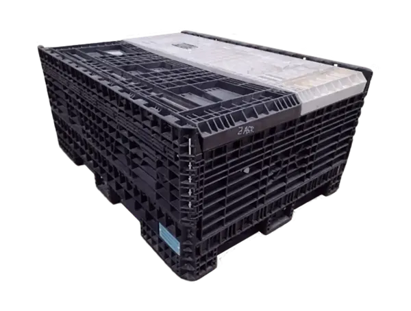 64" x 48" x 50" Reconditioned Ropak Mixed Color All Good Runner Bulk Container - 2 Doors, 48" Side - Image 2