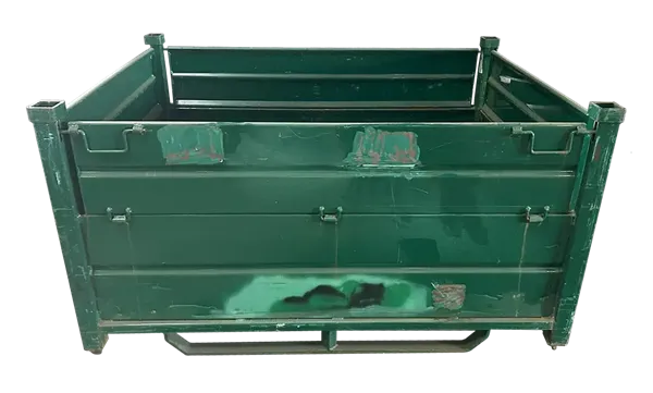 Used HPJ Industries 64" x 48" x 34" Steel Tub- 4 Drop Doors