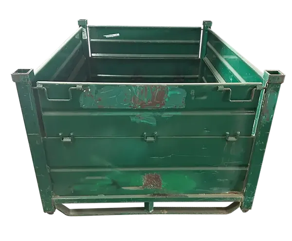 Used HPJ Industries 64" x 48" x 34" Steel Tub- 4 Drop Doors - Image 3