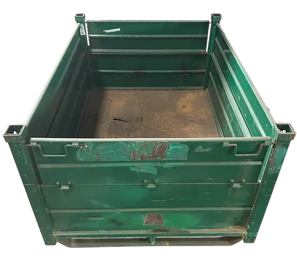 Used HPJ Industries 64" x 48" x 34" Steel Tub- 4 Drop Doors - Image 4
