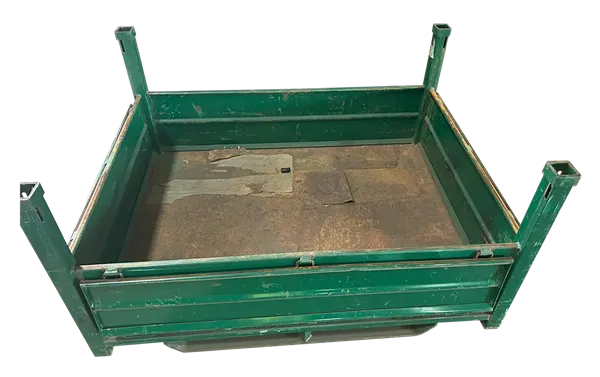 Used HPJ Industries 64" x 48" x 34" Steel Tub- 4 Drop Doors - Image 2
