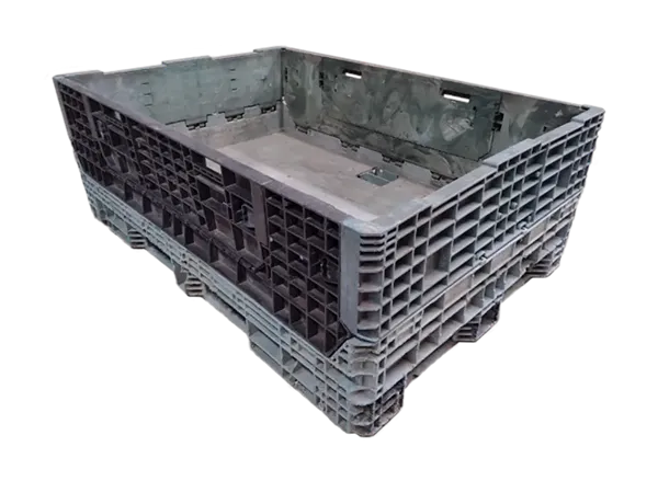 Reconditioned HPJ Industries 70" x 48" x 25" Mixed Color 70" Side Bulk Container - 2 Drop Doors