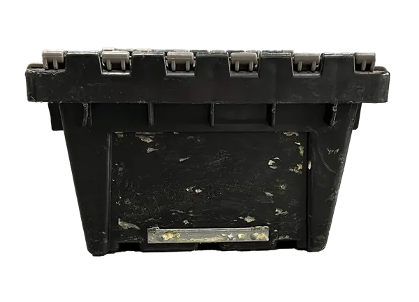 Used Buckhorn 12" x 11" x 7"  Black & Gray Flip Top Hand Tote - Image 6