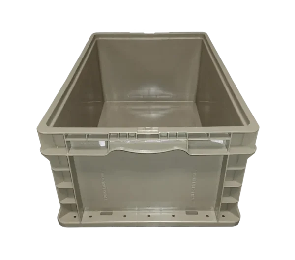Used HPJ Industries  24" x 15" x 9" Tan Hand Tote Smooth Bottom - Image 2
