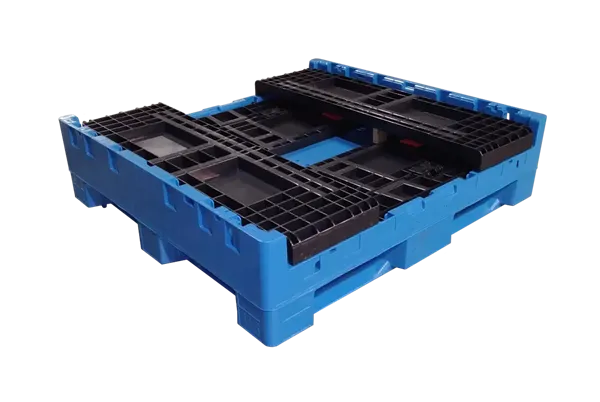 New Monoflo 45" x 48" x 25" Blue Base Black Wall Bulk Container - Image 2